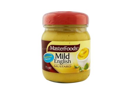 Master Foods Mild English Mustard 175g For Discount