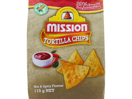 Mission Tortilla Chips Hot and Spicy 170g For Sale