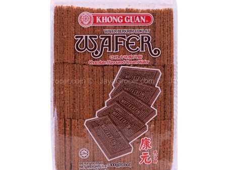 Khong Guan Chocolate Flavoured Cream Wafers 300g Online now