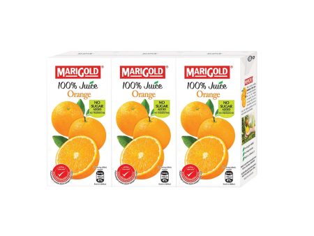 Marigold 100% Juice Orange 200ml x 3 Discount