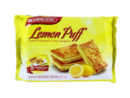 Khong Guan Lemon Puff Biscuit 168g For Cheap