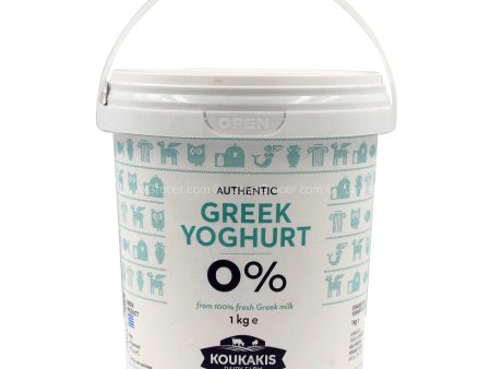 Koukakis Authentic Greek Yogurt 0% Fat 1kg Hot on Sale