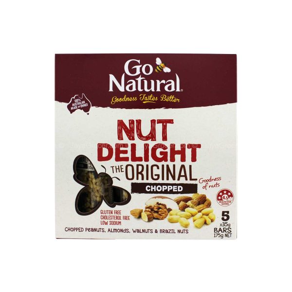 Go Natural Delight Chop Breakfast Bar Nut 175g Cheap