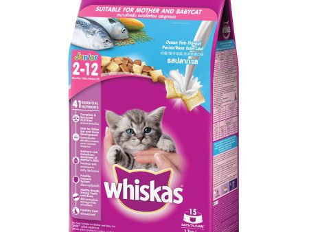 Whiskas Kitten Ocean Fish Dry Cat Food 1.1KG For Cheap