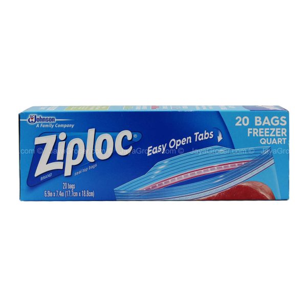 Sc Johnson Ziploc Seal Freezer Bags Quart 17.7cm x 18.8cm 1pack Discount