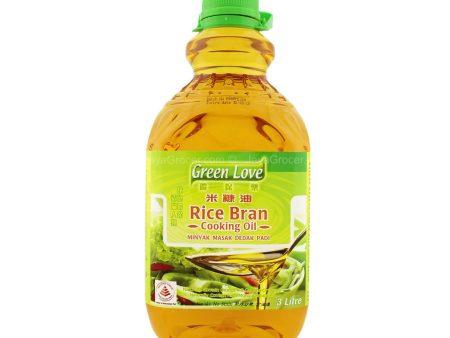 Green Love Rice Bran Cooking Oil 3L Hot on Sale