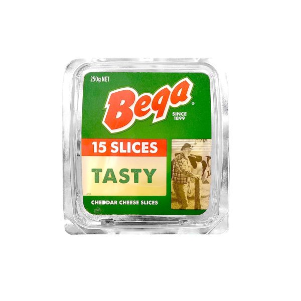 Bega Farmers Tasty Natural Cheese Slices 250g Online now