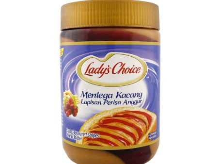 Ladys Choice Grape Flavored Stripes Peanut Butter 530g Online