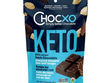 Snaps Keto au Chocolat Noir Noix de Coco Amande et Sel de Mer Biologique Online