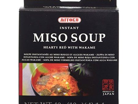 Soupe Instantanée au Miso Rouge et Algues Wakame Discount