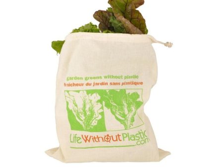 Sac à Légumes Verts en Coton Biologique Grand Sale