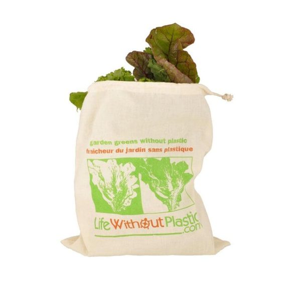 Sac à Légumes Verts en Coton Biologique Grand Sale