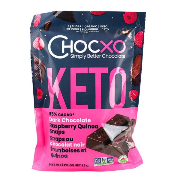 Snaps Keto au Chocolat Noir Framboises et Quinoa Biologique Online Hot Sale