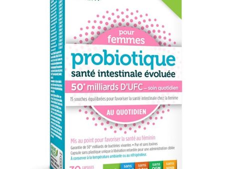 Probiotique Santé Intestinale Évoluée Pour Femmes 50 milliards d UFC on Sale