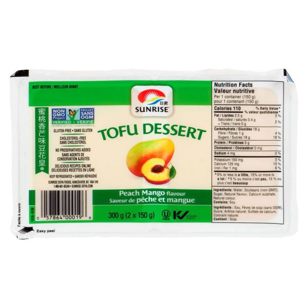 Tofu Dessert Saveur de Pêche et Mangue Online Hot Sale