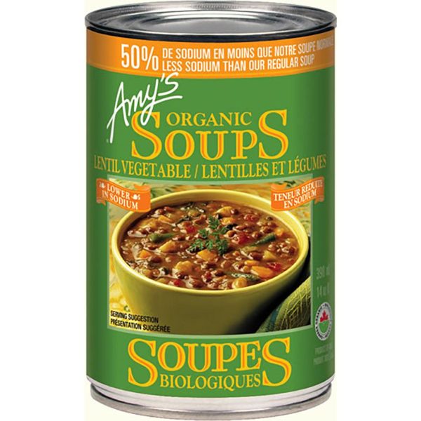 Soupe Lentilles & Légumes Bio Teneur Réduite en Sodium Online now