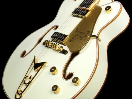 Used 2005 Gretsch Custom Shop Masterbuilt G6136CST White Falcon Electric Guitar White Online Hot Sale