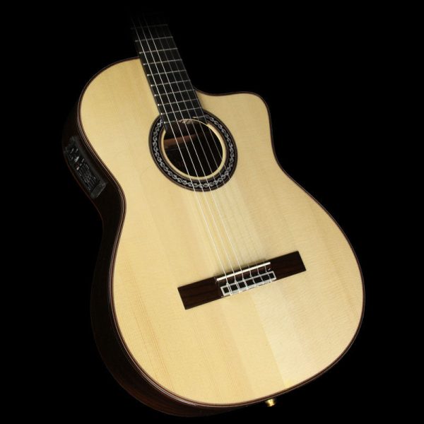 Used Cordoba GK Pro Negra Nylon String Acoustic Guitar Natural Hot on Sale