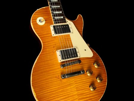 Used Gibson Custom Shop Music Zoo Exclusive #1 Roasted Standard Historic 1959 Les Paul Electric Guitar Page 63 Burst on Sale